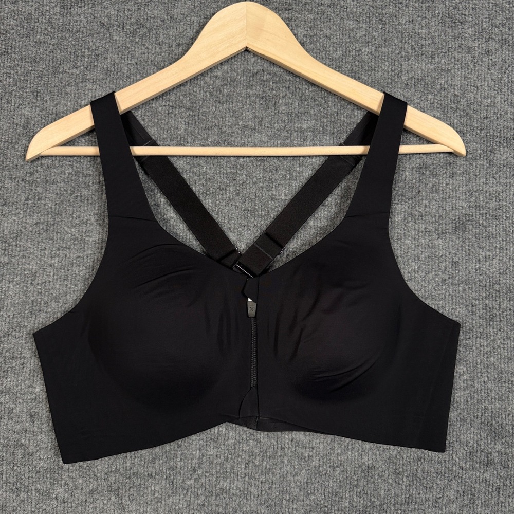 Knix 5 US 36E Bra Black Seamless Cross Back Padded Wireless Adjustable Straps
